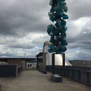 Footbridge leading to the Museum of Glass 