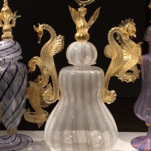 Vase with seahorse handles
